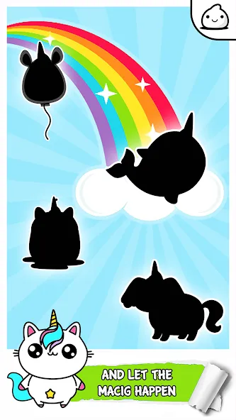 Unicorn Evolution Merge Kawaii — скриншот 2