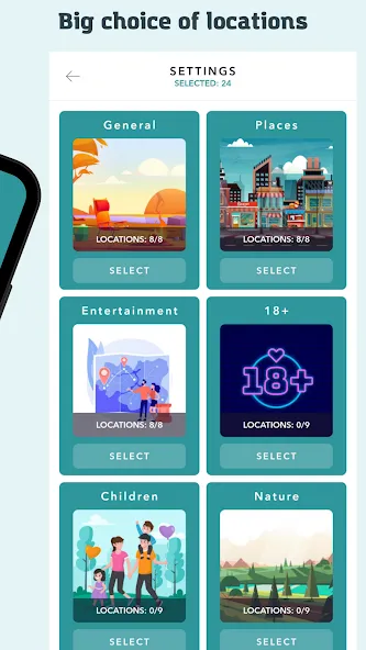 SpyFall - game for the party — скриншот 2 SpyFall - game for the party — скриншот 2