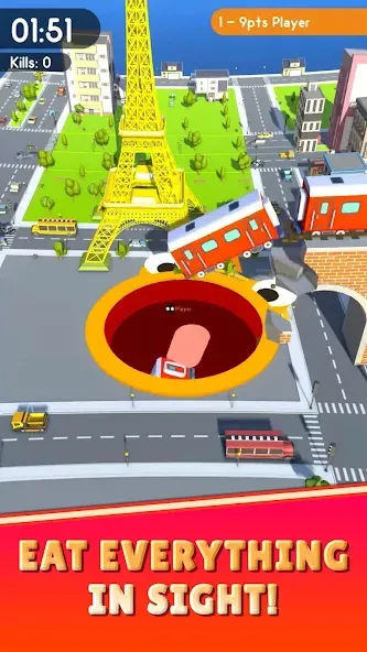 Hole.io — скриншот 1 Hole.io — скриншот 1