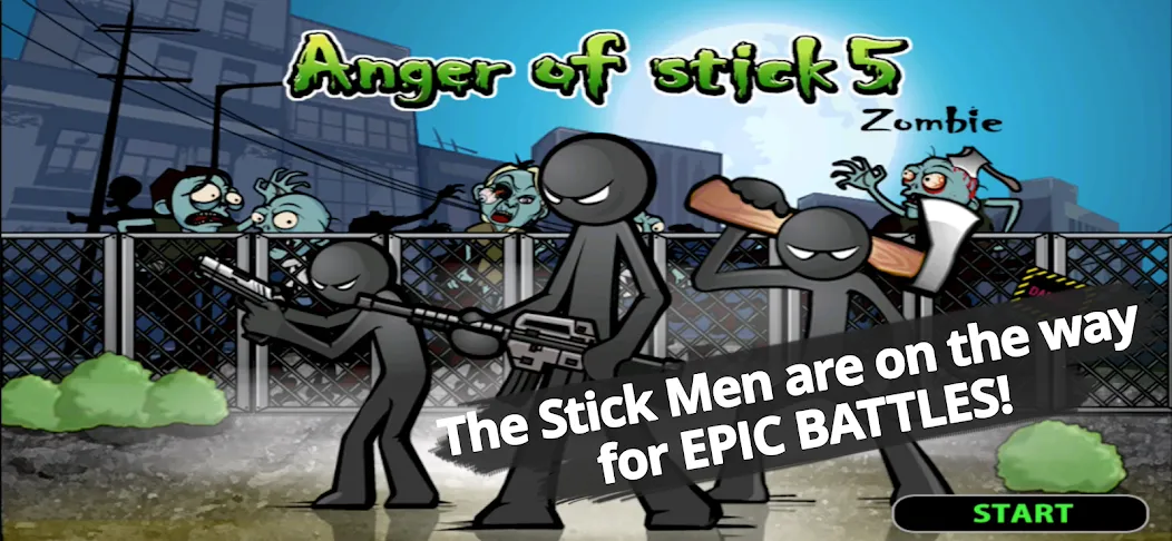 Anger of stick 5 : zombie — скриншот 1
