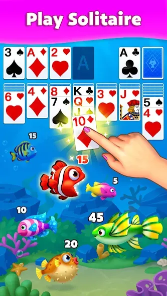 Solitaire Fish — скриншот 1