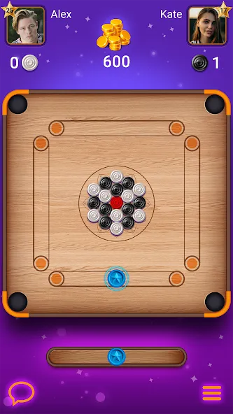 Carrom Lure - Disc pool game — скриншот 1