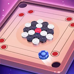 Скачать Carrom Lure - Disc pool game MOD APK — Много денег