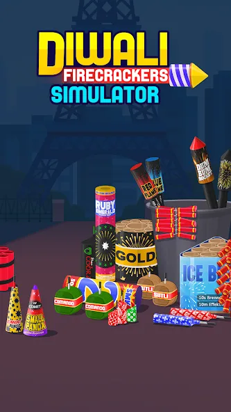 Diwali Firecrackers Simulator — скриншот 1