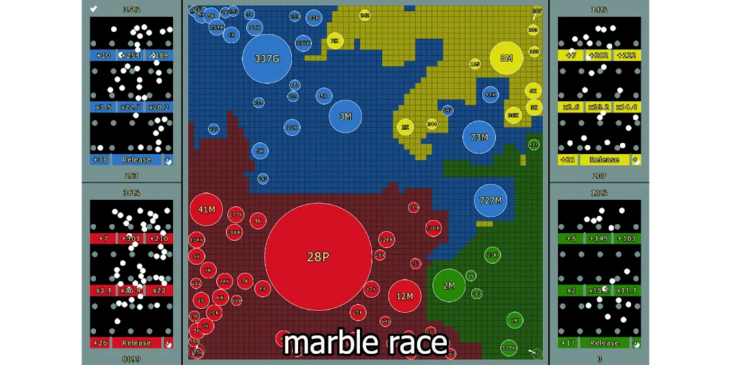 Marble Race and Territory War — скриншот 1