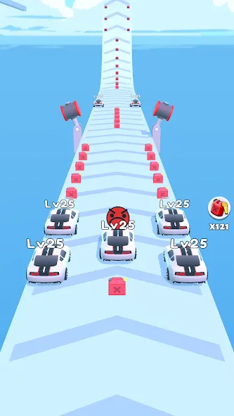 Merge Car Run - Evolution Race — скриншот 3