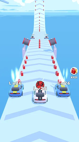 Merge Car Run - Evolution Race — скриншот 4
