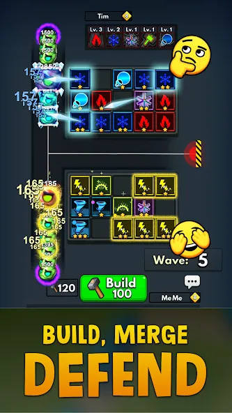Merge Clash: Tower Defense TD — скриншот 3 Merge Clash: Tower Defense TD — скриншот 3