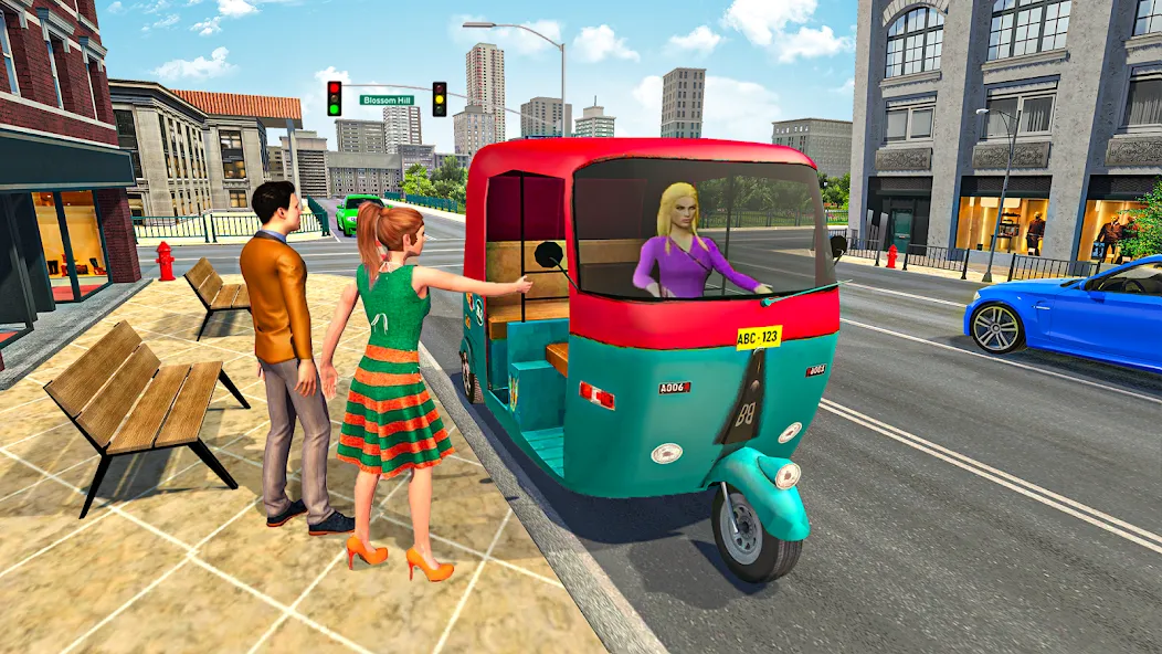 Tuk Tuk Auto Rickshaw Game 3d — скриншот 2