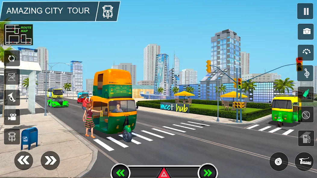 Tuk Tuk Auto Rickshaw Game 3d — скриншот 3