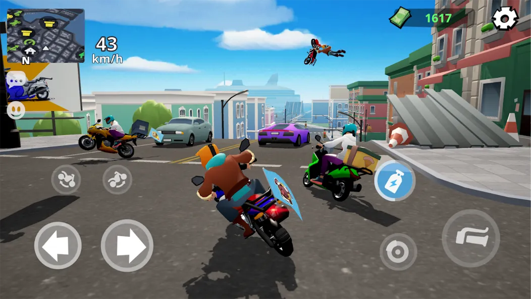 Moto City: Mad Bike Delivery — скриншот 2 Moto City: Mad Bike Delivery — скриншот 2