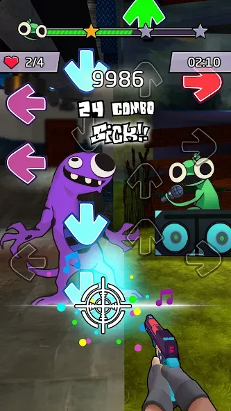 Beat Shooter Night: Rap Battle — скриншот 3