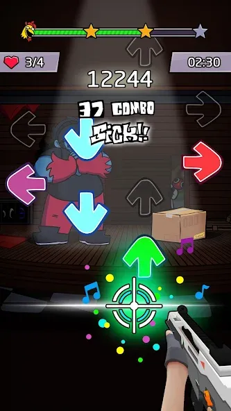 Beat Shooter Night: Rap Battle — скриншот 4