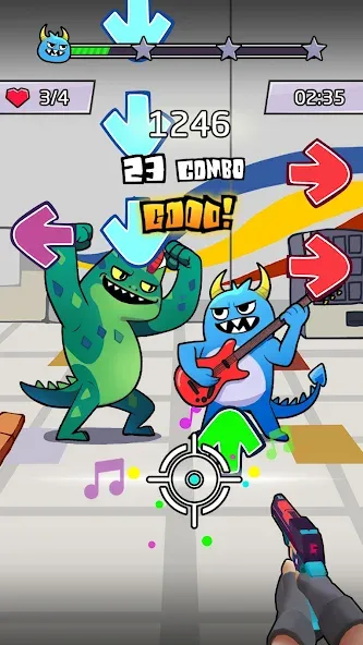 Beat Shooter Night: Rap Battle — скриншот 5