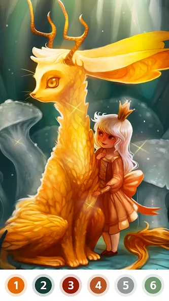 Myth & Fairy Color by Number — скриншот 3 Myth & Fairy Color by Number — скриншот 3
