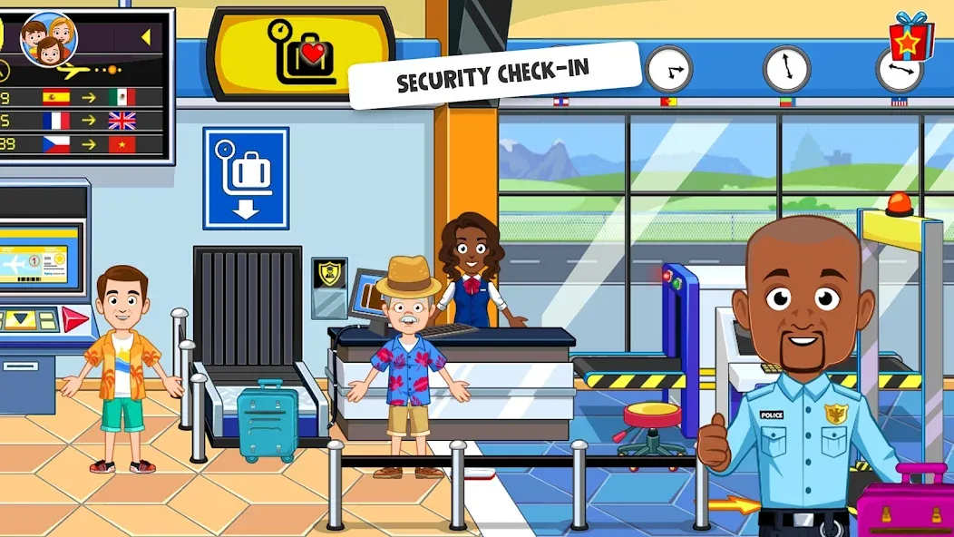 My Town Airport games for kids — скриншот 3