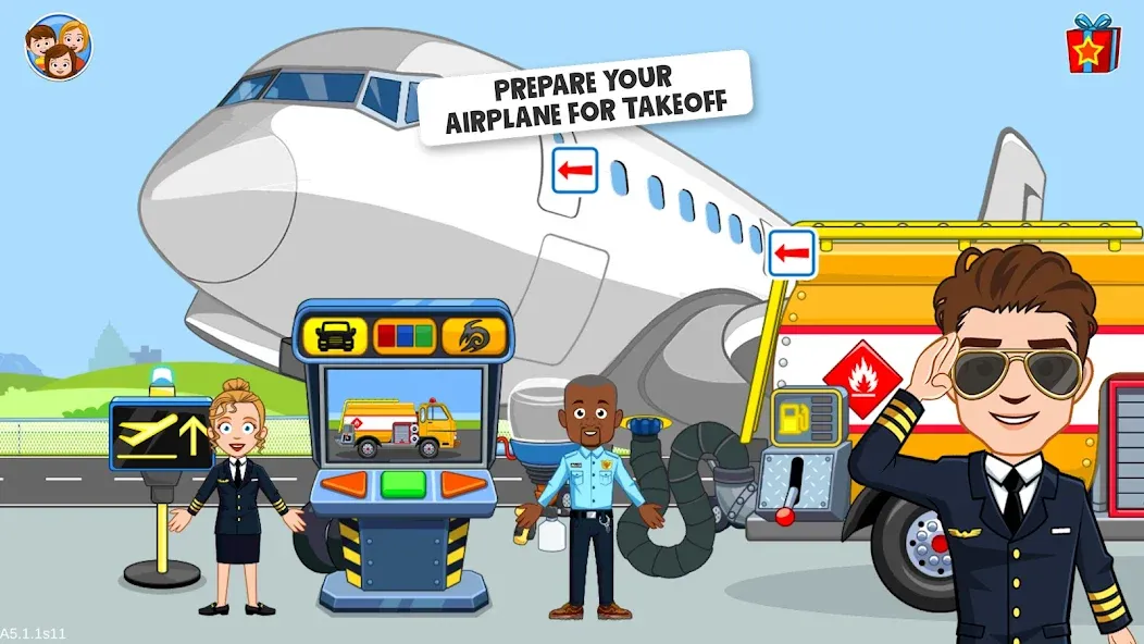 My Town Airport games for kids — скриншот 5