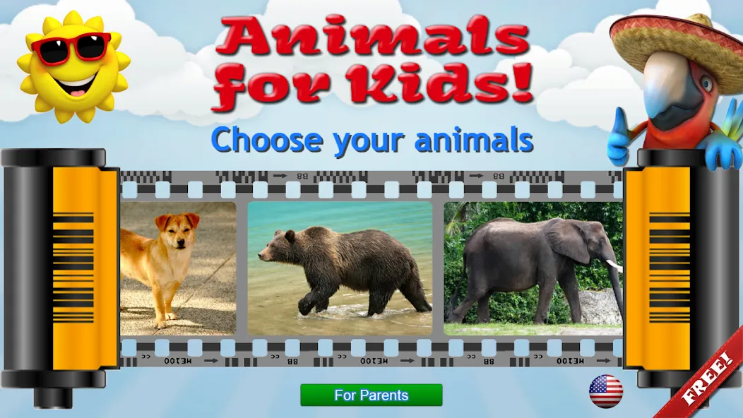 Animals for Kids — скриншот 1