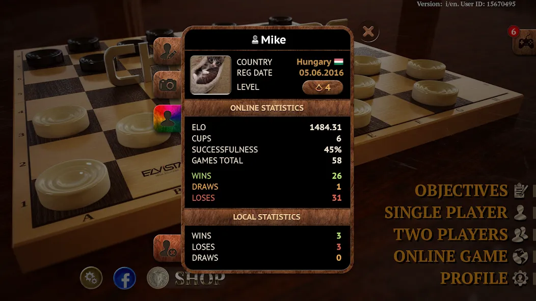 Checkers Online Elite — скриншот 5