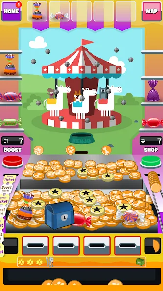 Kenjo's Journey Coin Pusher — скриншот 1