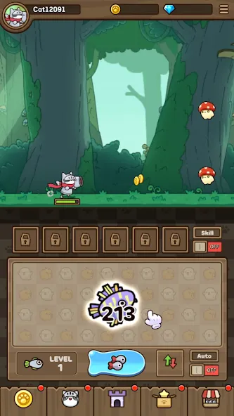 Cat Hero : Idle RPG — скриншот 1 Cat Hero : Idle RPG — скриншот 1