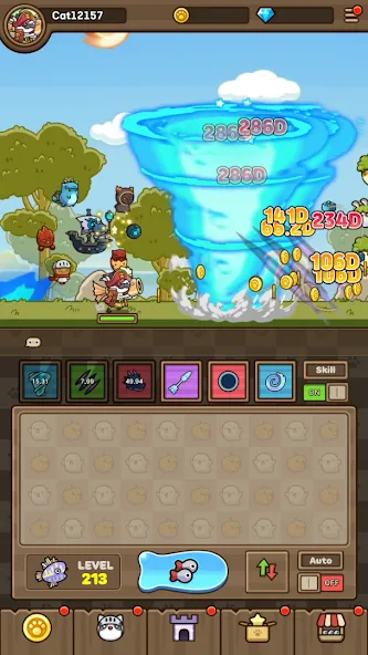 Cat Hero : Idle RPG — скриншот 5