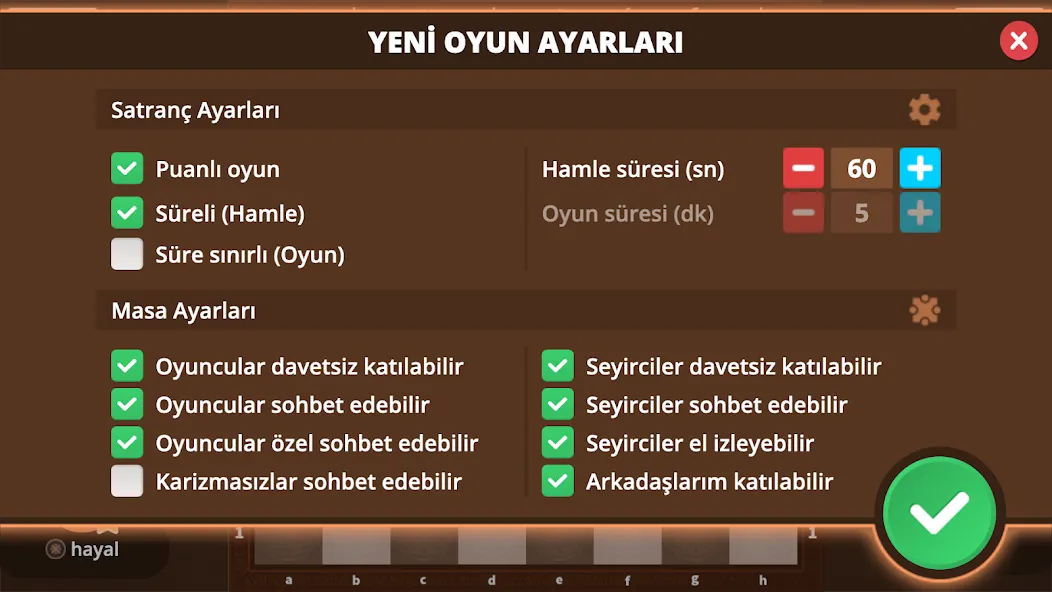 Satranç Online — скриншот 3