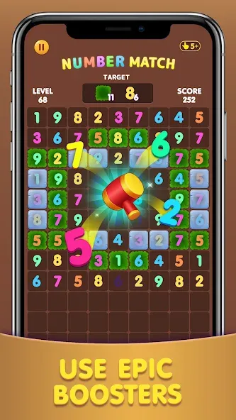 Number Match: Ten Crush Puzzle — скриншот 1
