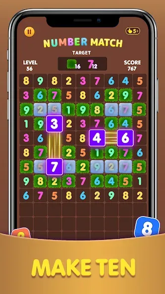 Number Match: Ten Crush Puzzle — скриншот 4