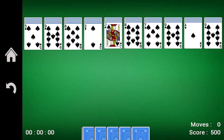 Spider Solitaire — скриншот 2
