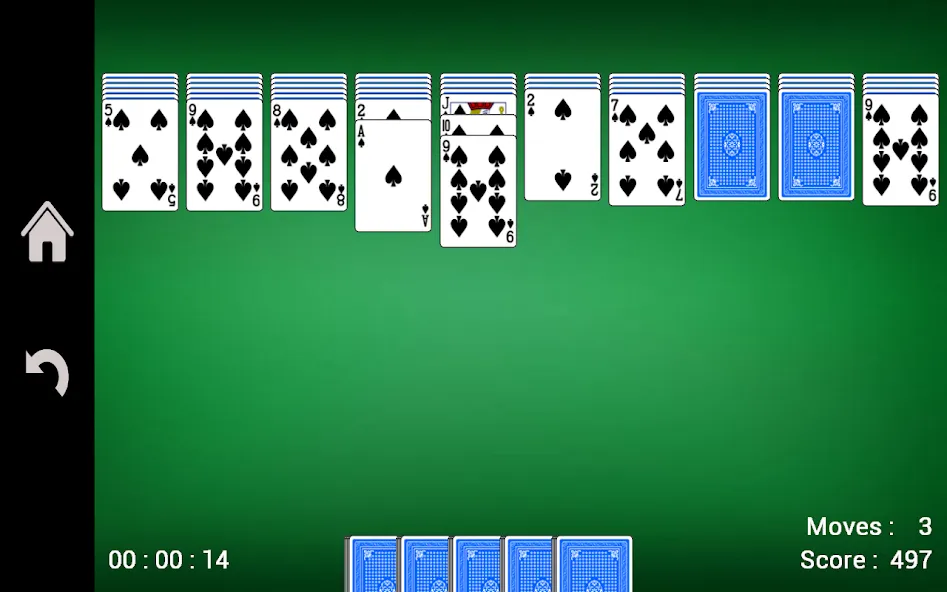 Spider Solitaire — скриншот 3