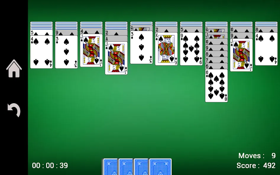 Spider Solitaire — скриншот 4