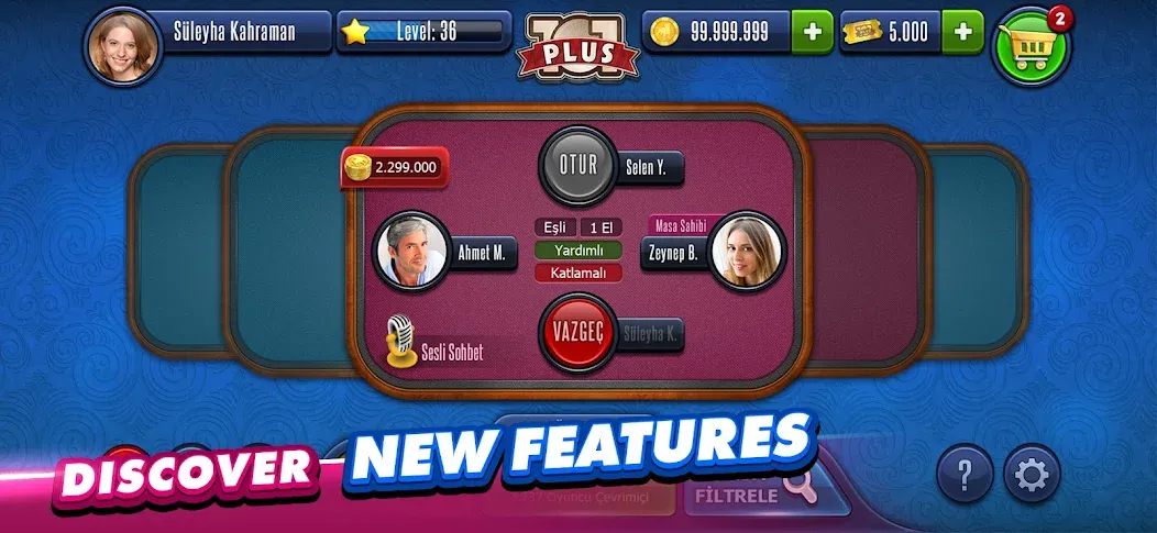 101 Okey Plus Rummy Board Game — скриншот 3