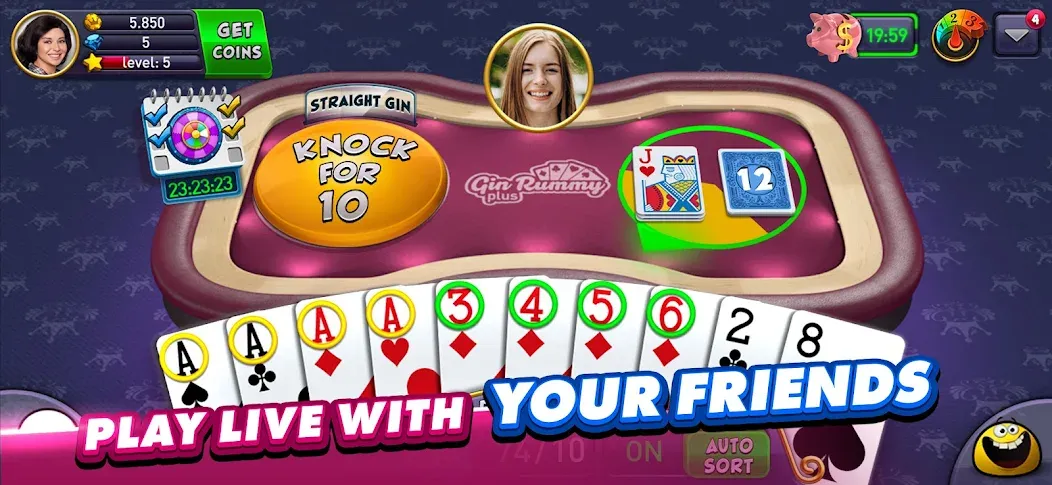 Gin Rummy Plus: Fun Card Game — скриншот 3