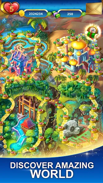 Lost Jewels - Match 3 Puzzle — скриншот 5
