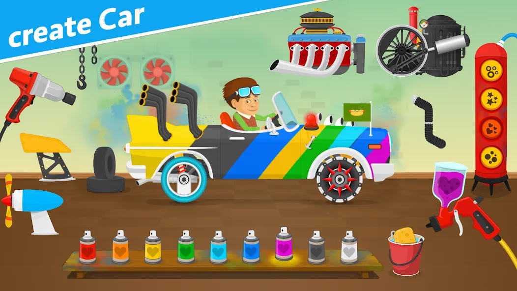 Racing car games for kids 2-5 — скриншот 2 Racing car games for kids 2-5 — скриншот 2