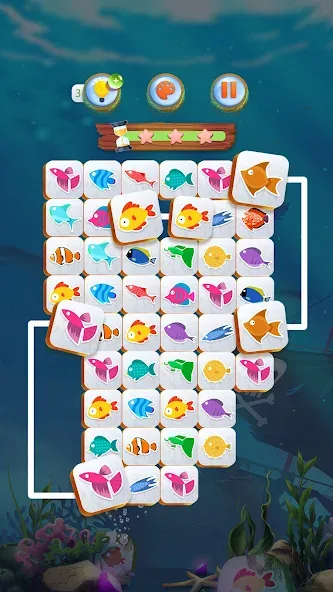 Mahjong Connect Fish World — скриншот 1