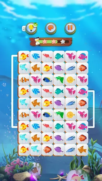 Mahjong Connect Fish World — скриншот 2