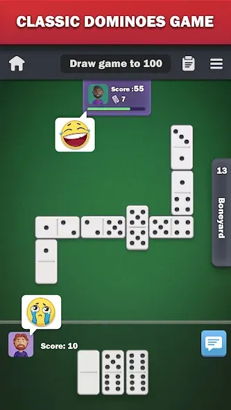 Dominoes online - play Domino! — скриншот 1 Dominoes online - play Domino! — скриншот 1