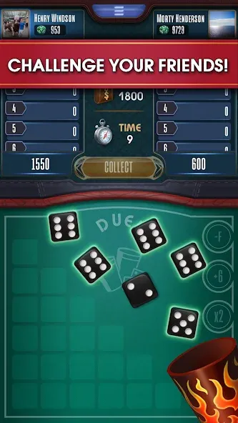 Farkle online 10000 Dice Game — скриншот 3 Farkle online 10000 Dice Game — скриншот 3