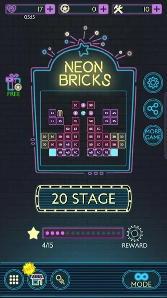 Neon bricks — скриншот 1