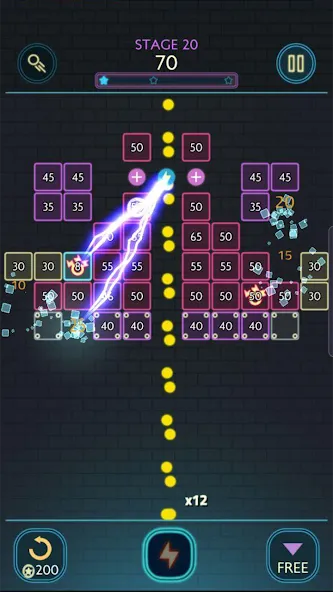Neon bricks — скриншот 2