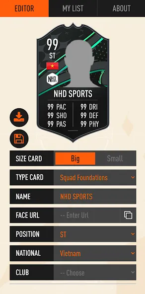 UT Card Creator 23 — скриншот 1