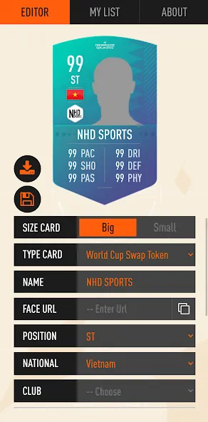 UT Card Creator 23 — скриншот 2