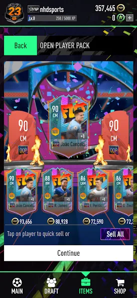 NHDFUT 23 Draft & Packs — скриншот 2