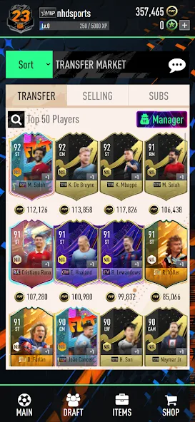 NHDFUT 23 Draft & Packs — скриншот 5