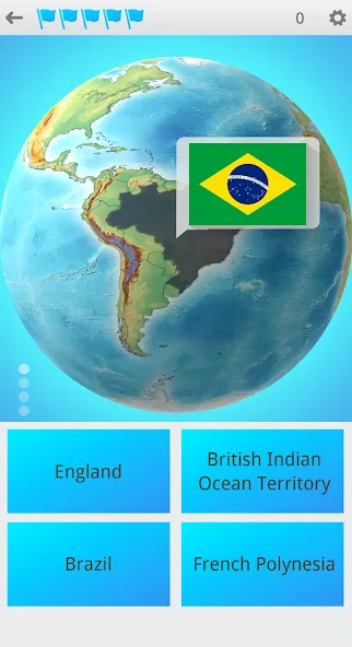 Flags On the Globe — скриншот 1 Flags On the Globe — скриншот 1