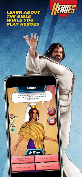 Bible Trivia Game: Heroes — скриншот 2