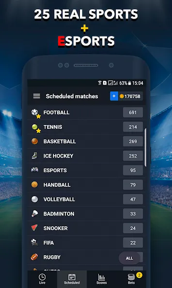 Sports Betting Game - BETUP — скриншот 3