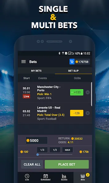 Sports Betting Game - BETUP — скриншот 5